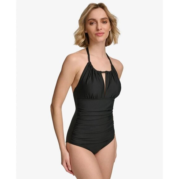 Calvin Klein Keyhole-Neck One-Piece Swimsuit | Size 6 | NWT | Tummy Control - Picture 5 of 5